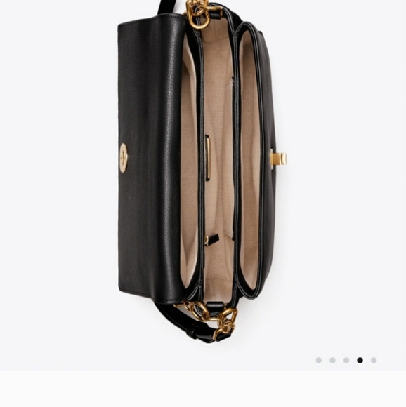 TORY BURCH KIRA MIXED-MATERIALS DOUBLE-STRAP XBDY - Picture 7 of 8